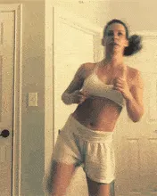 sexy evangeline lilly working out