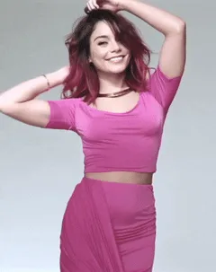 sexy vanessa hudgens purple dress