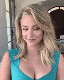 lili reinhart smiling &  cleveage