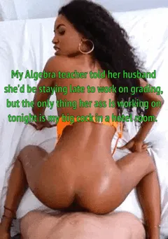 black teacher cheats on her husband with her big dicked white student