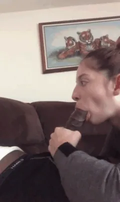 Barely fits in her mouth WhiteGirl_Sucking_BBC