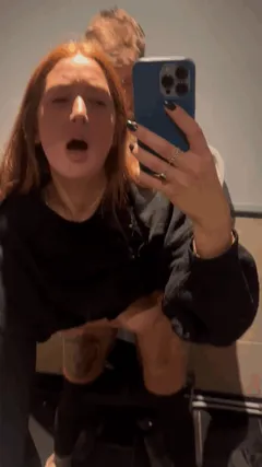 I love filming myself getting fucked like a total slut in the public bathroom