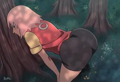 sakura twerks her fat ass for the ninja world