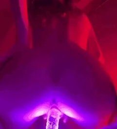 Glow dick riding
