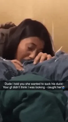 caught her in the act