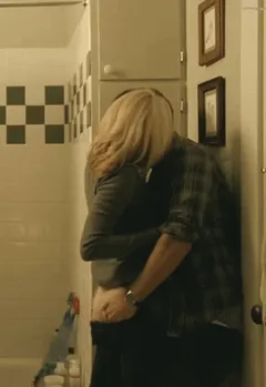 we grabbed a moment in the restroom, she had my cock hard and i had to have her.