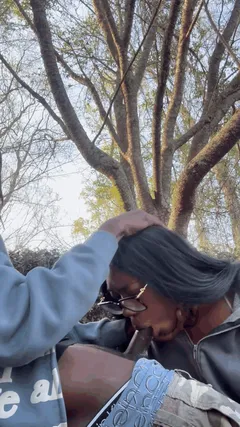 Face fucking the jogging partner EbonyBlowjobWorld