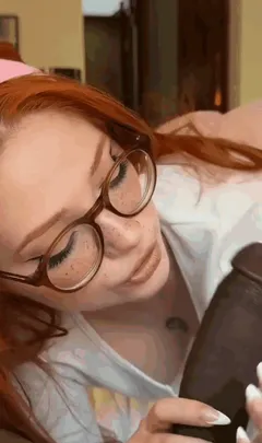 gagging messy till his dick erupts cum down my throat