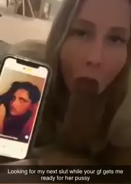 White slut blowing bbc