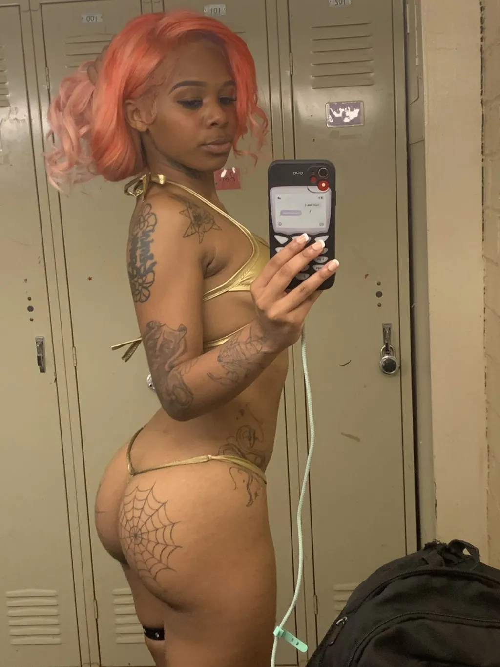 Bad Ebony Slim thick Stripper Bitch